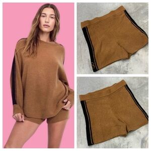 New! Victoria’s Secret Luxury cashmeree stripe side shorts 10964